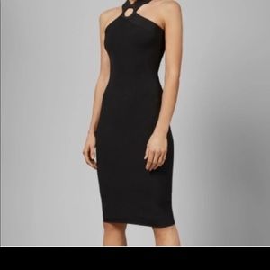 Ted Baker knit ribbed Dress. Brand new! Never worn. Black, size 2-